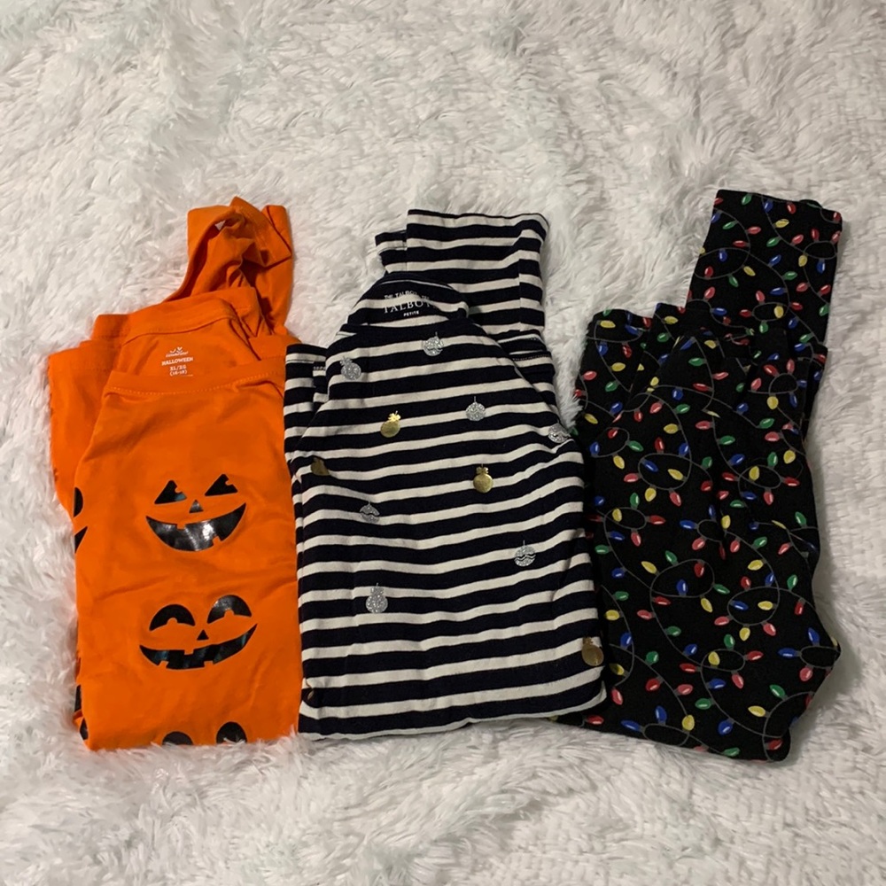 Bundle of 3 Holiday Tops, Sizes XL, XLP, L